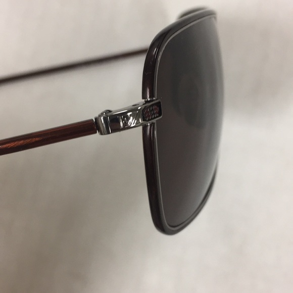 Ermenegildo Zegna Aviators Sunglasses Burgundy - Picture 3 of 8